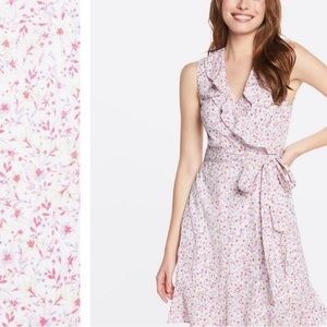 Draper James Floral Flutter Wrap Dress Pink Ditsy - size 0